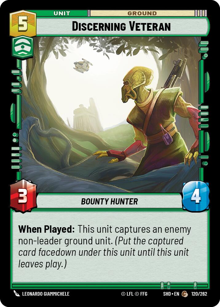 Discerning Veteran (120/262) (120/262) [Shadows of the Galaxy] | Eastridge Sports Cards & Games