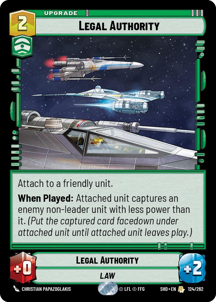 Legal Authority (124/262) (124/262) [Shadows of the Galaxy] | Eastridge Sports Cards & Games