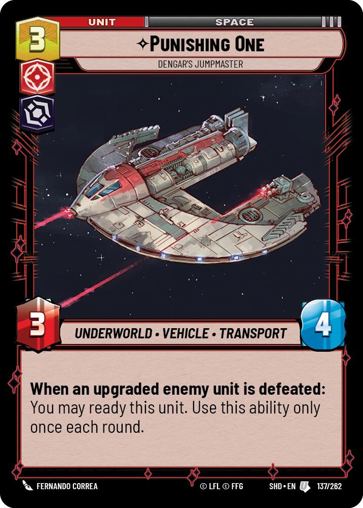 Punishing One - Dengar's Jumpmaster (137/262) (137/262) [Shadows of the Galaxy] | Eastridge Sports Cards & Games