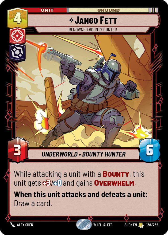 Jango Fett - Renowned Bounty Hunter (138/262) (138/262) [Shadows of the Galaxy] | Eastridge Sports Cards & Games