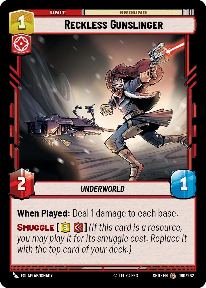 Reckless Gunslinger (160/262) (160/262) [Shadows of the Galaxy] | Eastridge Sports Cards & Games