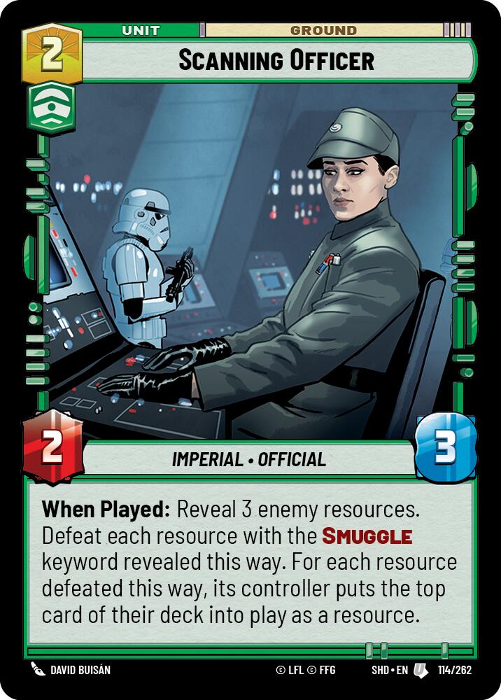 Scanning Officer (114/262) (114/262) [Shadows of the Galaxy] | Eastridge Sports Cards & Games