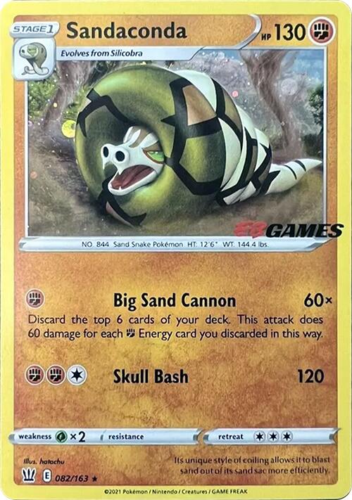 Sandaconda (082/163) (EB Games Exclusive) [Sword & Shield: Battle Styles] | Eastridge Sports Cards & Games