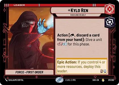 Kylo Ren - Rash and Deadly (011/262) (011/262) [Shadows of the Galaxy] | Eastridge Sports Cards & Games