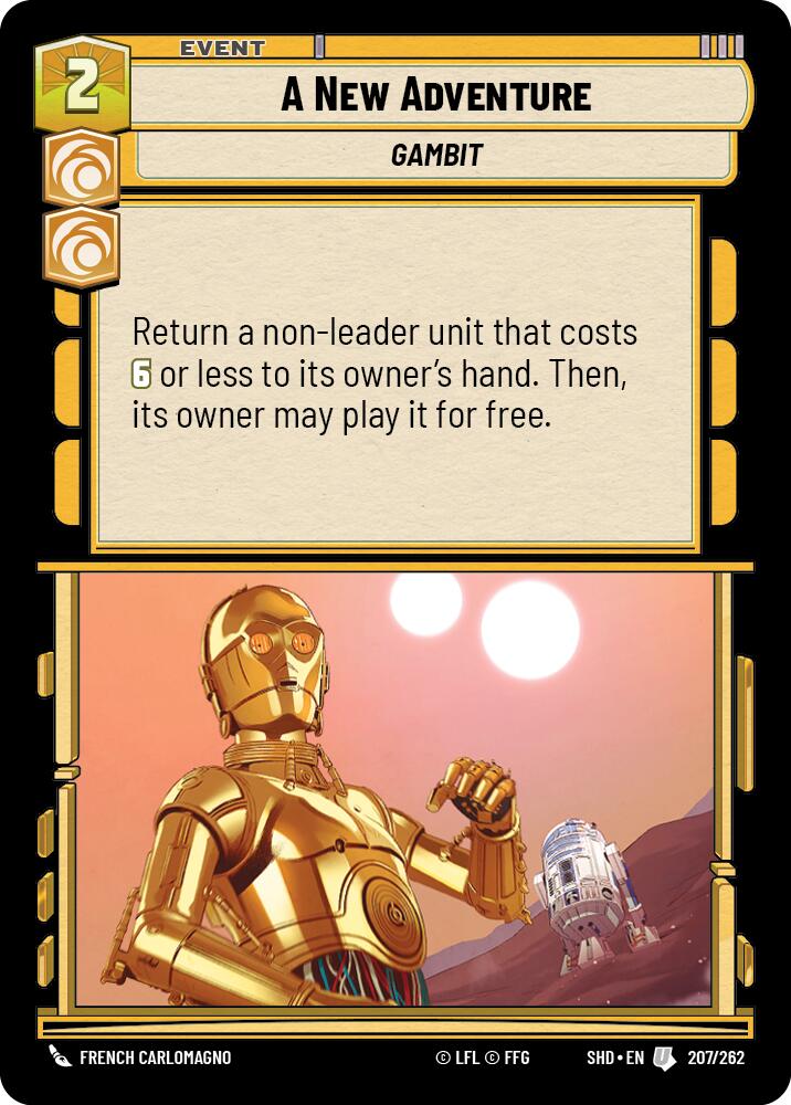 A New Adventure (207/262) (207/262) [Shadows of the Galaxy] | Eastridge Sports Cards & Games