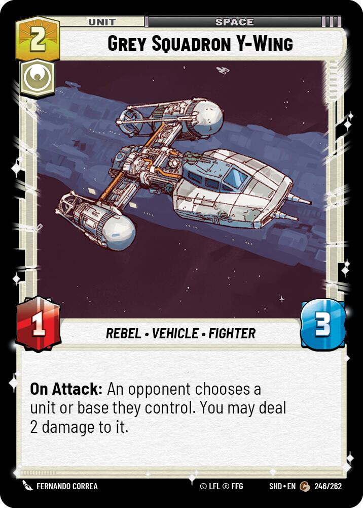 Grey Squadron Y-Wing (246/262) (246/262) [Shadows of the Galaxy] | Eastridge Sports Cards & Games