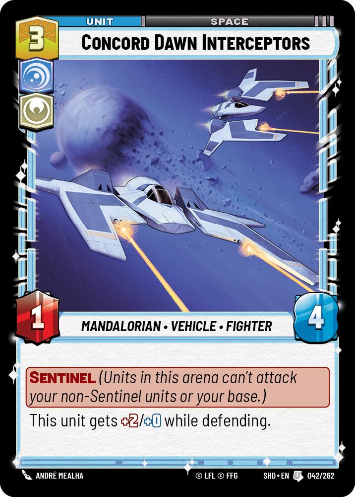 Concord Dawn Interceptors (042/262) (042/262) [Shadows of the Galaxy] | Eastridge Sports Cards & Games