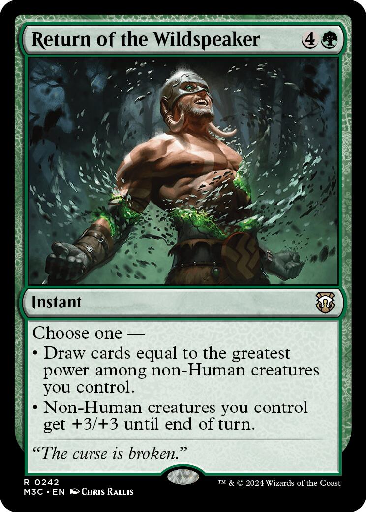 Return of the Wildspeaker [Modern Horizons 3 Commander] | Eastridge Sports Cards & Games