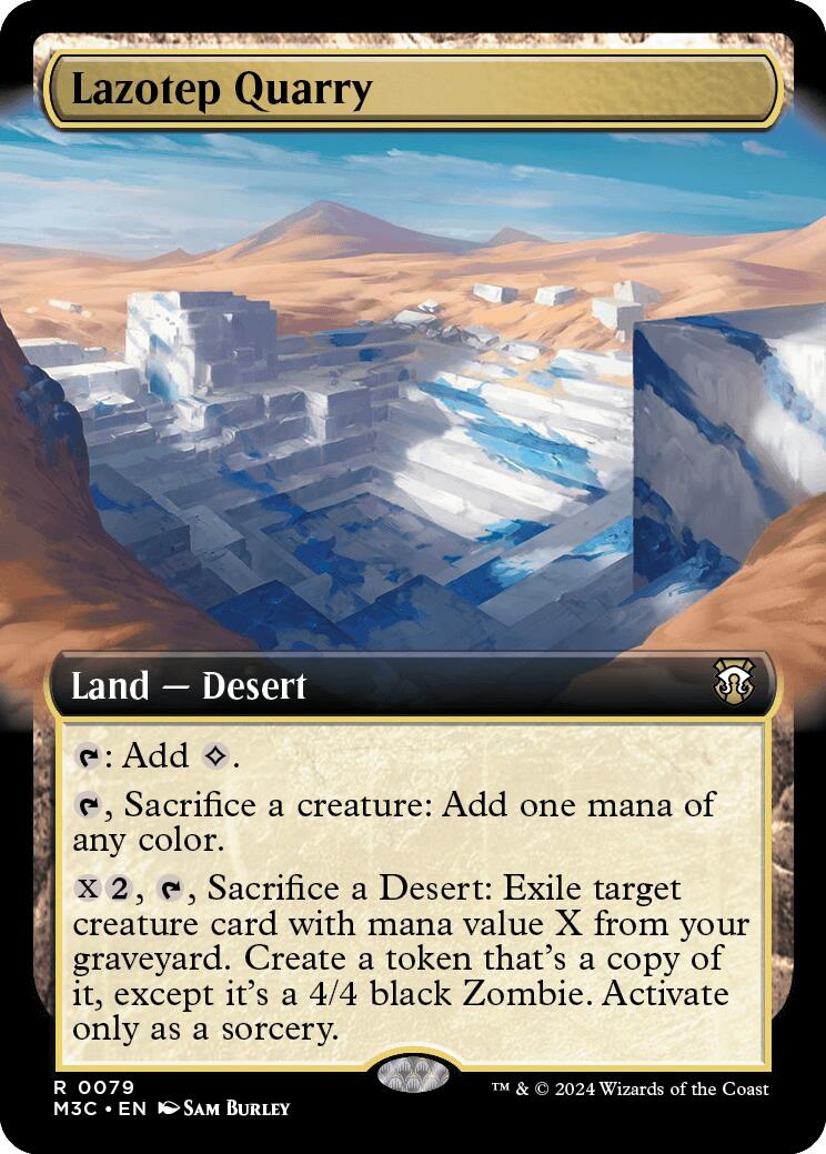 Lazotep Quarry (Extended Art) (Ripple Foil) [Modern Horizons 3 Commander] | Eastridge Sports Cards & Games