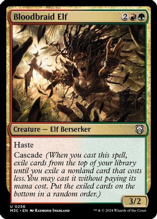 Bloodbraid Elf (Ripple Foil) [Modern Horizons 3 Commander] | Eastridge Sports Cards & Games