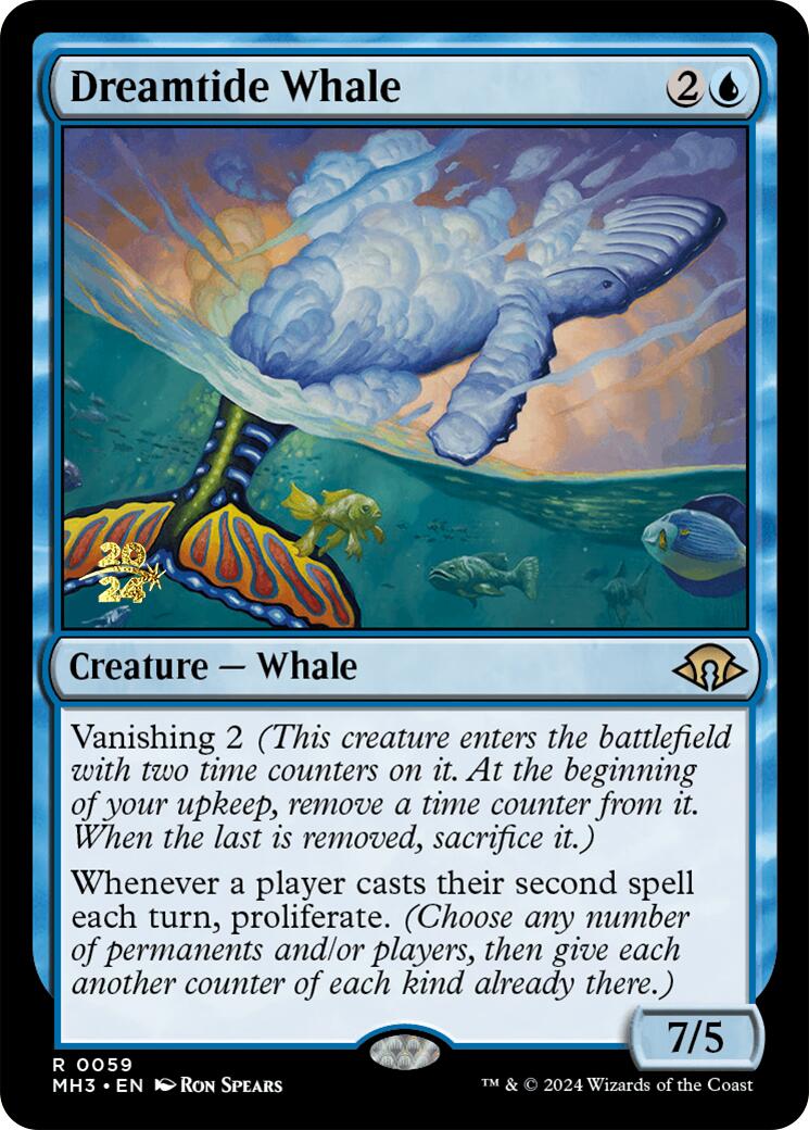 Dreamtide Whale [Modern Horizons 3 Prerelease Promos] | Eastridge Sports Cards & Games