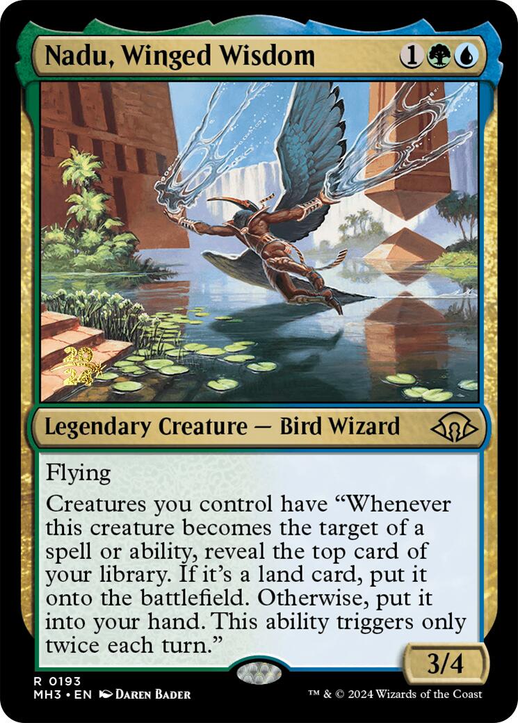 Nadu, Winged Wisdom [Modern Horizons 3 Prerelease Promos] | Eastridge Sports Cards & Games