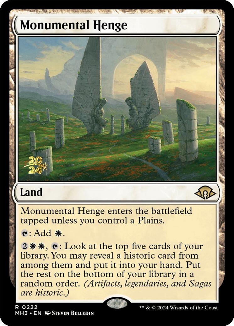 Monumental Henge [Modern Horizons 3 Prerelease Promos] | Eastridge Sports Cards & Games