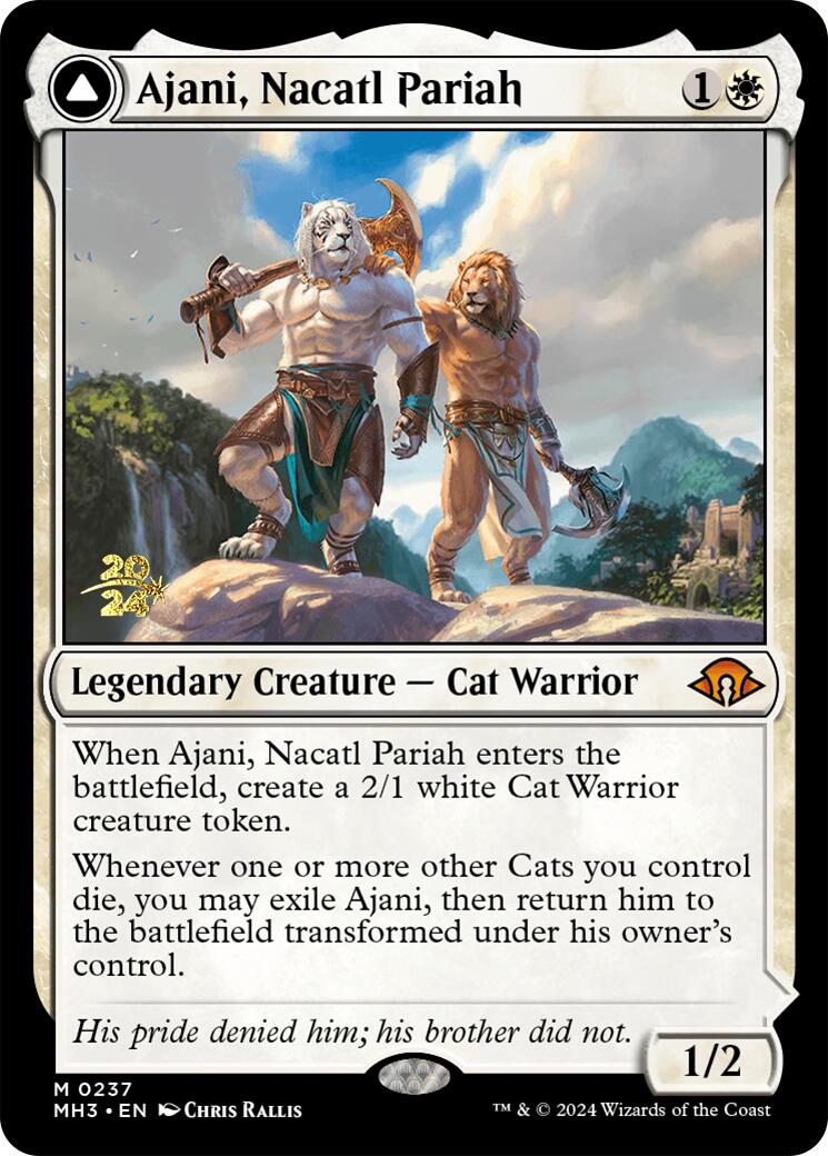 Ajani, Nacatl Pariah [Modern Horizons 3 Prerelease Promos] | Eastridge Sports Cards & Games