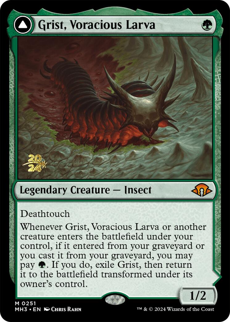 Grist, Voracious Larva [Modern Horizons 3 Prerelease Promos] | Eastridge Sports Cards & Games