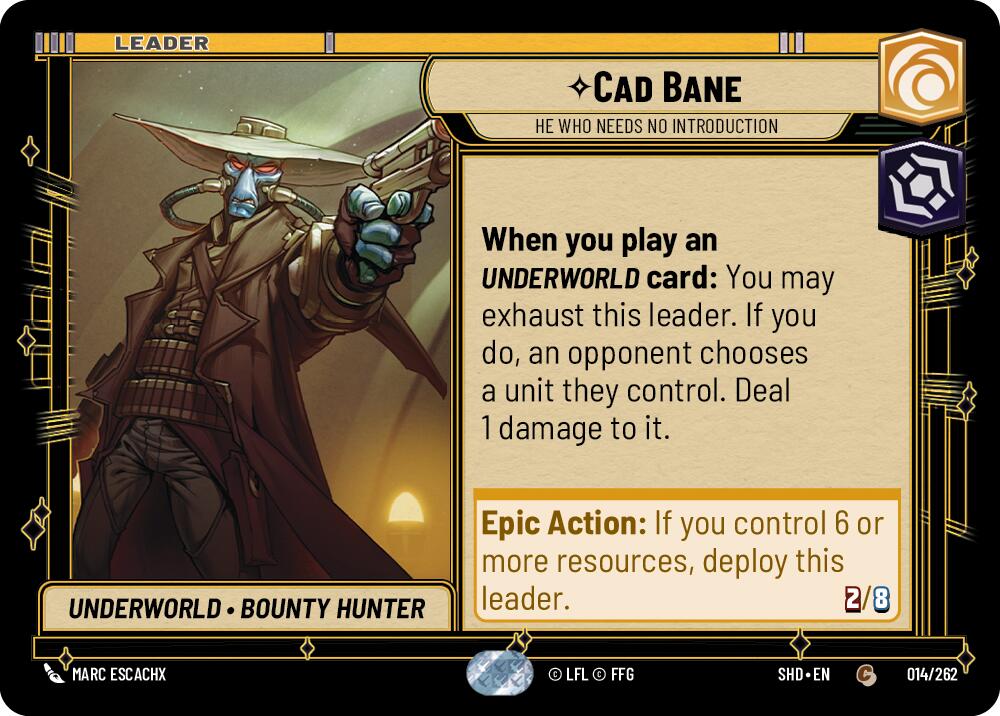 Cad Bane - He Who Needs No Introduction (014/262) (014/262) [Shadows of the Galaxy] | Eastridge Sports Cards & Games
