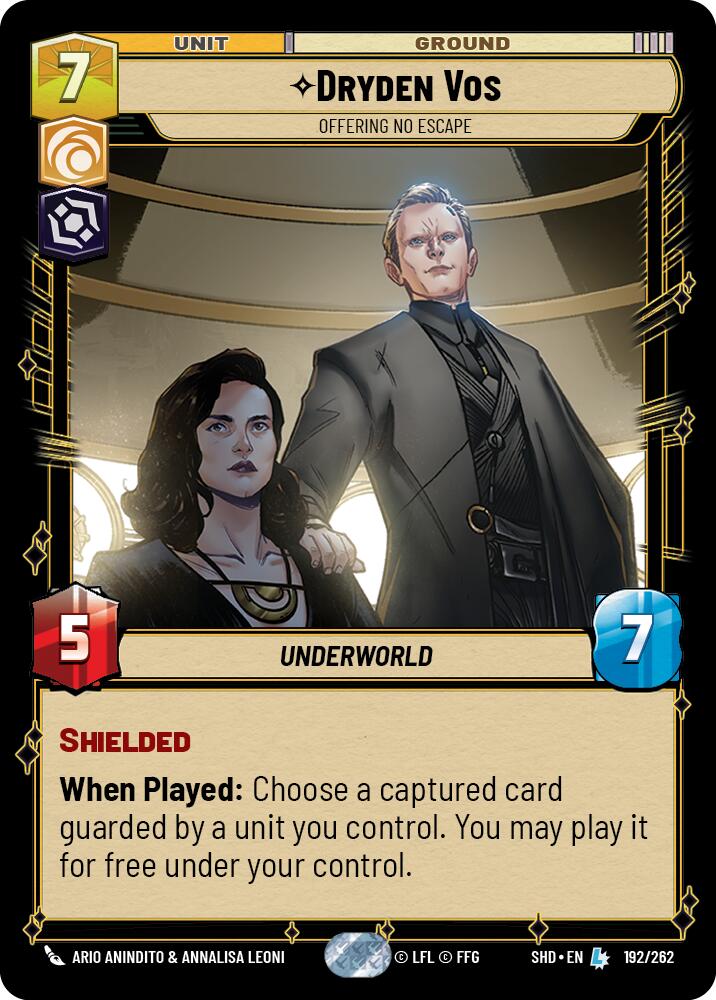 Dryden Vos - Offering No Escape (192/262) (192/262) [Shadows of the Galaxy] | Eastridge Sports Cards & Games