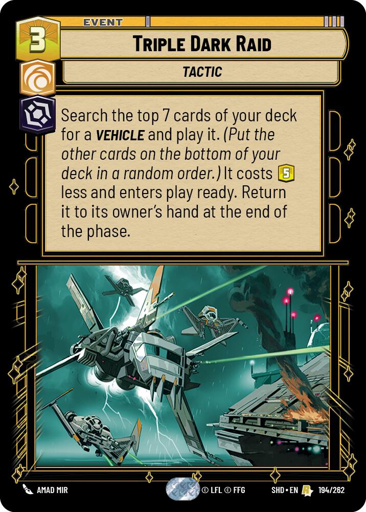 Triple Dark Raid (194/262) (194/262) [Shadows of the Galaxy] | Eastridge Sports Cards & Games