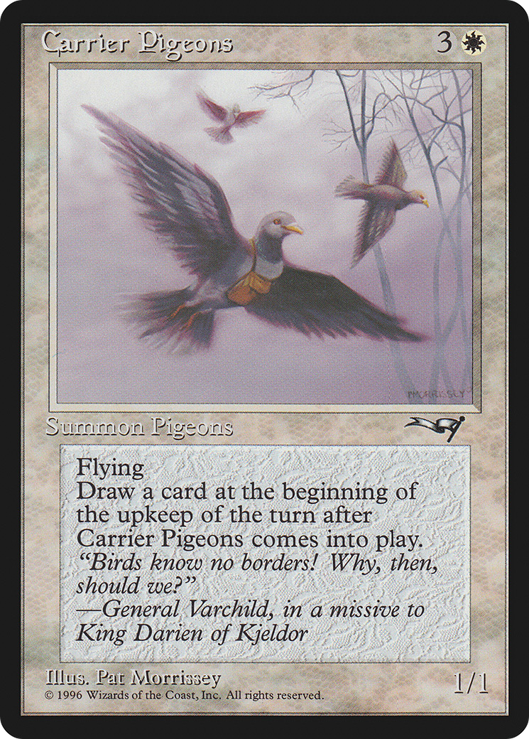 Carrier Pigeons (Holding Pigeon) [Alliances]
