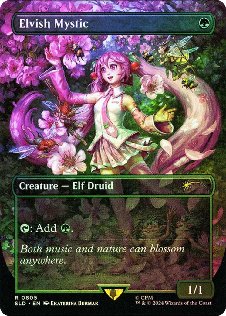 Elvish Mystic (0805 - Japanese Rainbow Foil) [Secret Lair Drop Series] | Eastridge Sports Cards & Games