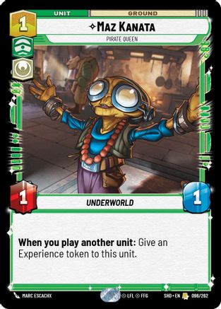 Maz Kanata - Pirate Queen (096/262) - Shadows of the Galaxy
