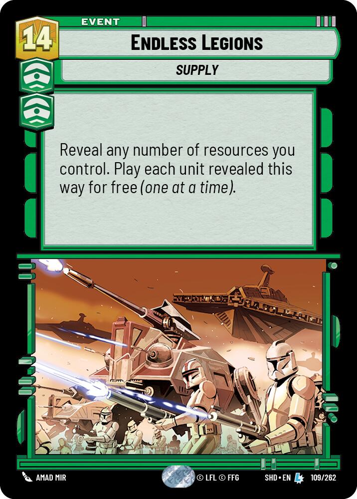 Endless Legions (109/262) (109/262) [Shadows of the Galaxy] | Eastridge Sports Cards & Games