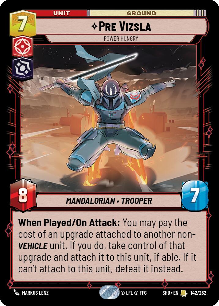 Pre Vizsla - Power Hungry (142/262) (142/262) [Shadows of the Galaxy] | Eastridge Sports Cards & Games