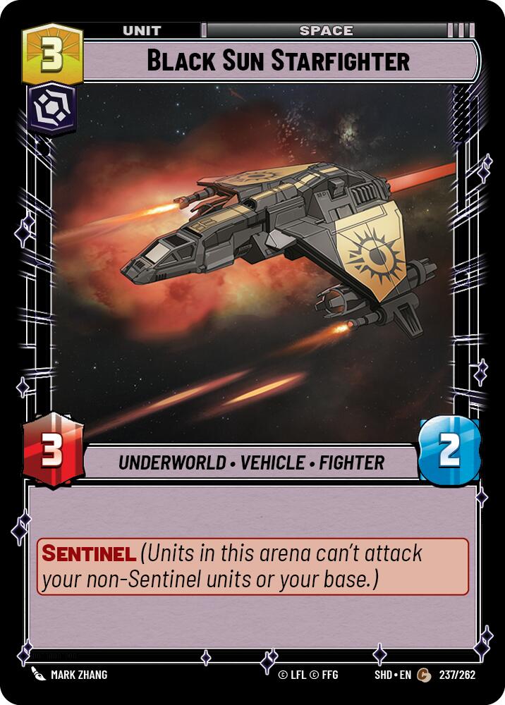 Black Sun Starfighter (237/262) (237/262) [Shadows of the Galaxy] | Eastridge Sports Cards & Games