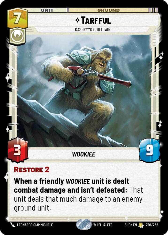 Tarfful - Kashyyyk Chieftain (250/262) (250/262) [Shadows of the Galaxy] | Eastridge Sports Cards & Games