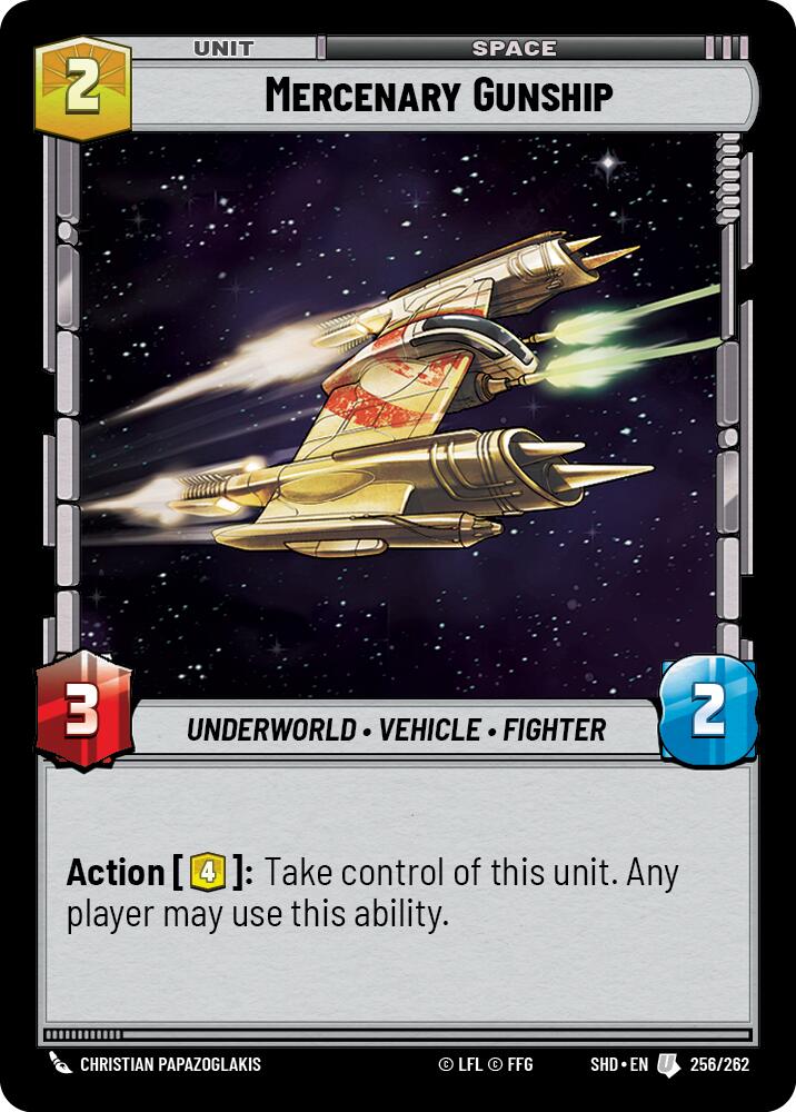 Mercenary Gunship (256/262) (256/262) [Shadows of the Galaxy] | Eastridge Sports Cards & Games