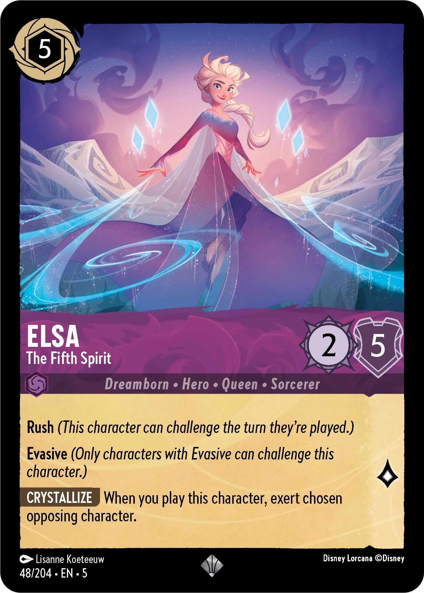 Elsa - The Fifth Spirit (48/204) [Shimmering Skies] | Eastridge Sports Cards & Games