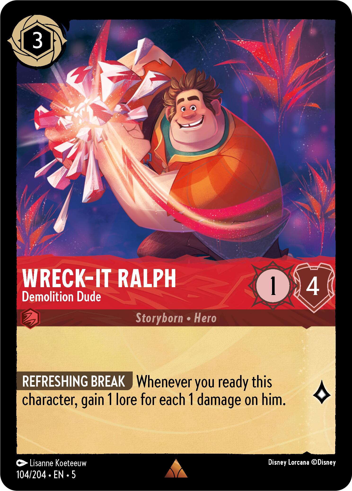 Wreck-It Ralph - Demolition Dude (104/204) [Shimmering Skies] | Eastridge Sports Cards & Games