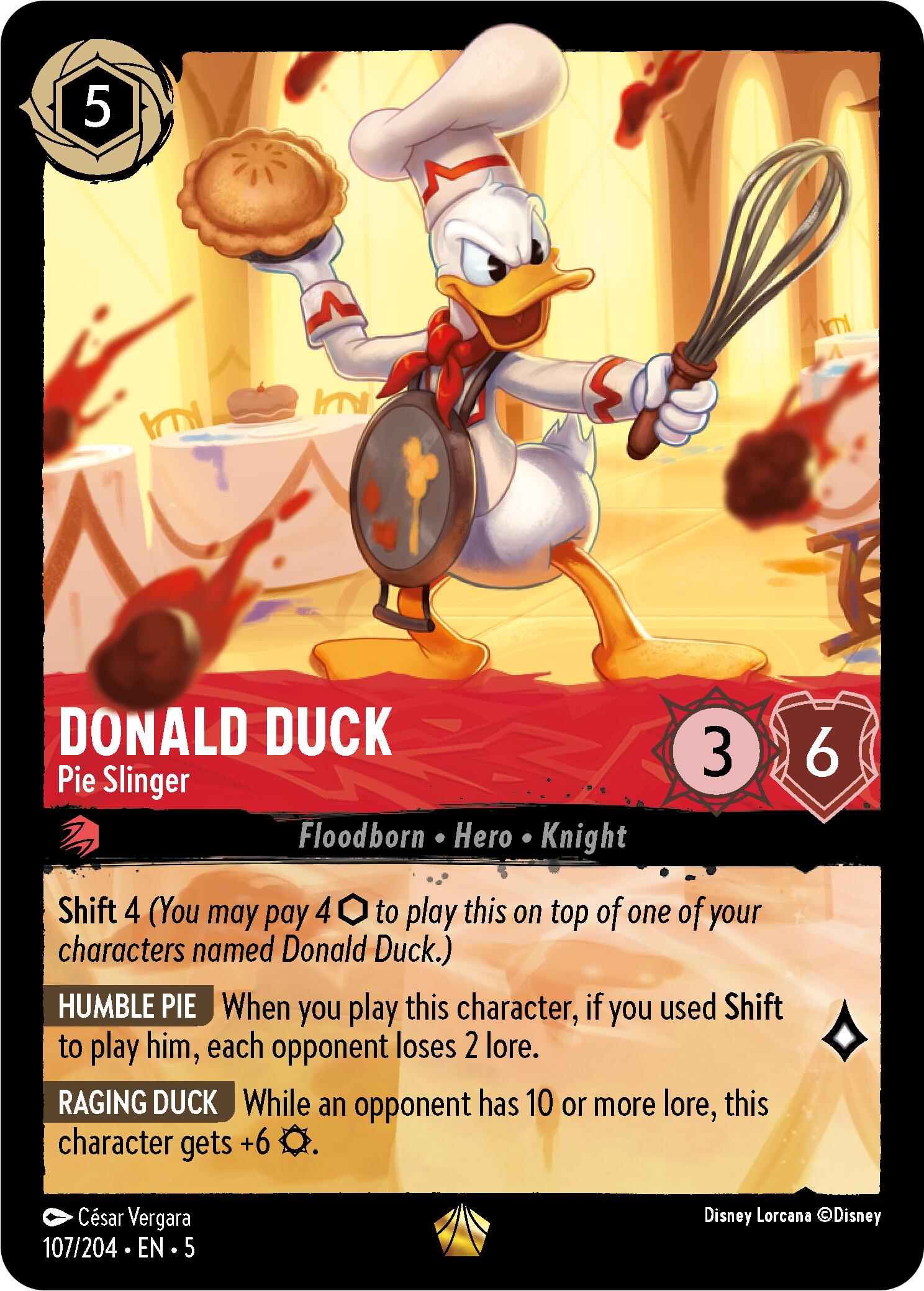 Donald Duck - Pie Slinger (107/204) [Shimmering Skies] | Eastridge Sports Cards & Games