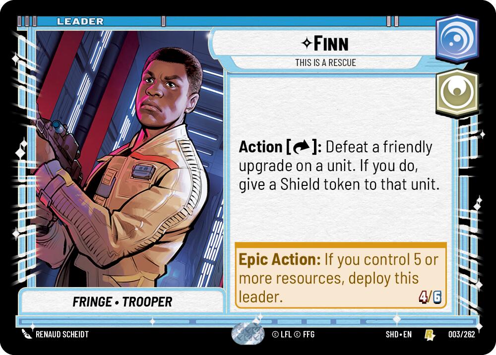 Finn - This is a Rescue (003/262) (003/262) [Shadows of the Galaxy] | Eastridge Sports Cards & Games