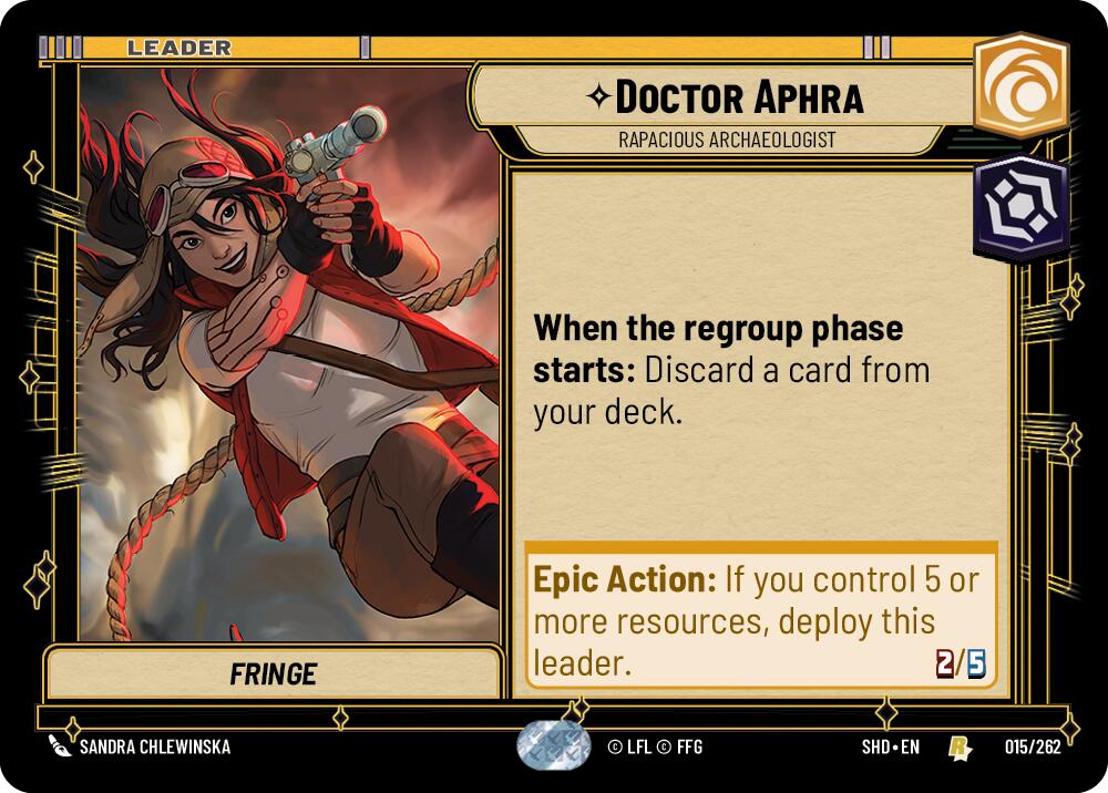 Doctor Aphra - Rapacious Archaeologist (015/262) (015/262) [Shadows of the Galaxy] | Eastridge Sports Cards & Games