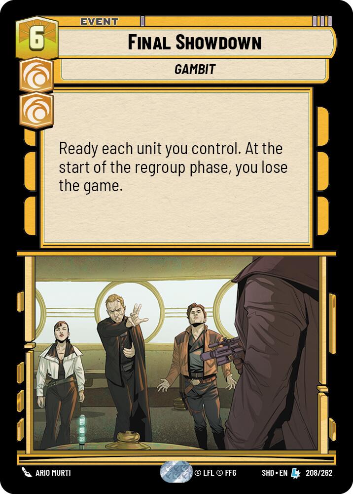Final Showdown (208/262) (208/262) [Shadows of the Galaxy] | Eastridge Sports Cards & Games