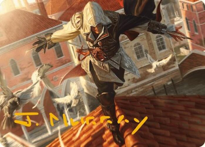 Ezio, Blade of Vengeance Art Card (Gold-Stamped Signature) [Assassin's Creed Art Series] | Eastridge Sports Cards & Games
