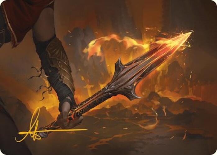 The Spear of Leonidas Art Card (Gold-Stamped Signature) [Assassin's Creed Art Series] | Eastridge Sports Cards & Games