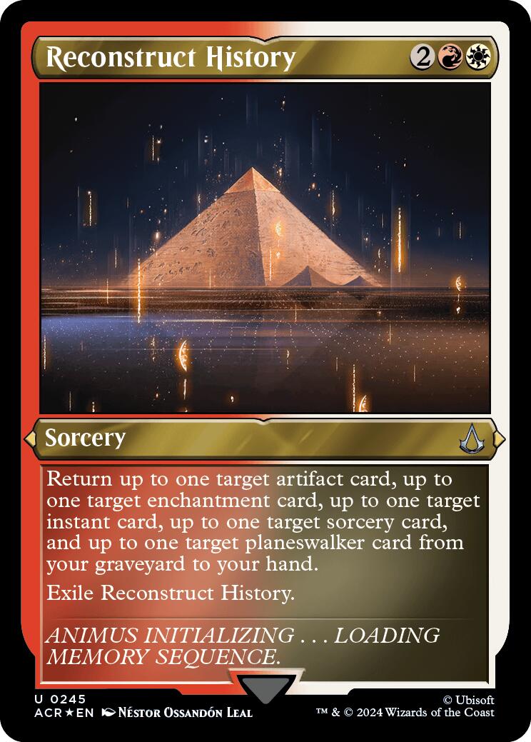 Reconstruct History (Foil Etched) [Assassin's Creed] | Eastridge Sports Cards & Games