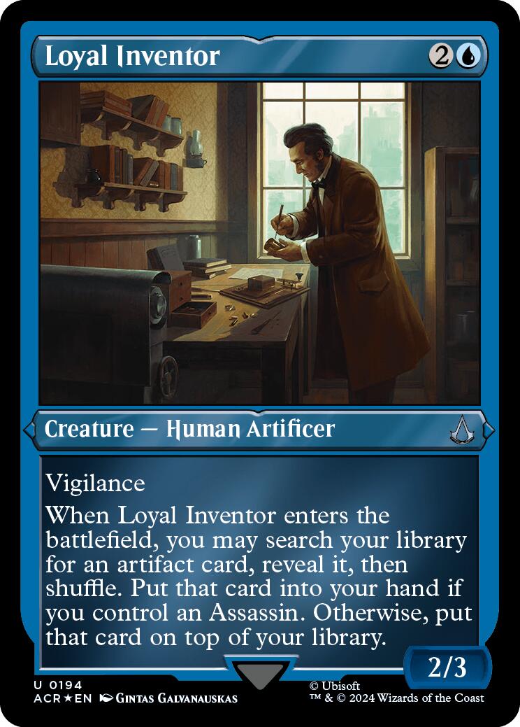 Loyal Inventor (Foil Etched) [Assassin's Creed] | Eastridge Sports Cards & Games