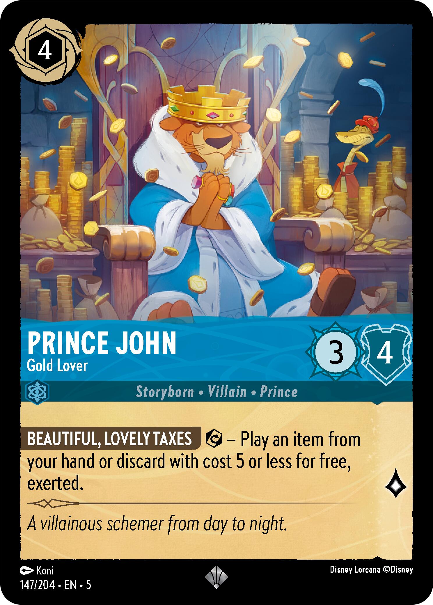 Prince John - Gold Lover (147/204) [Shimmering Skies] | Eastridge Sports Cards & Games