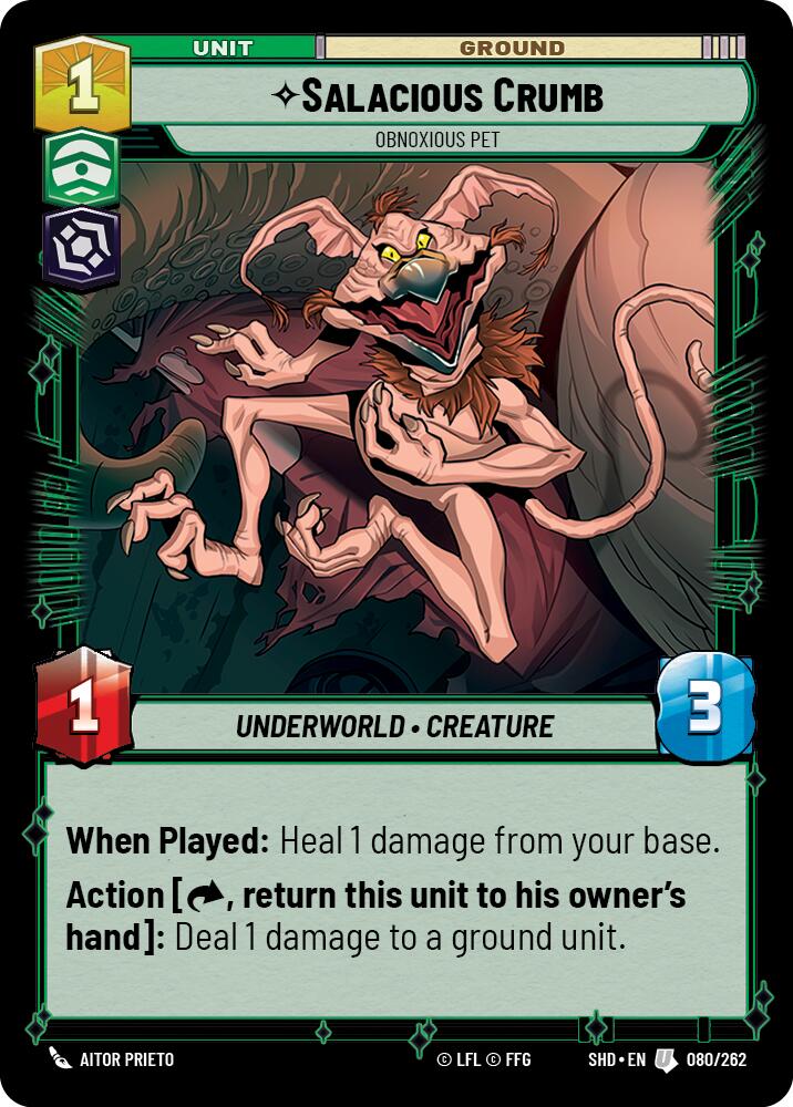 Salacious Crumb - Obnoxious Pet (080/262) (080/262) [Shadows of the Galaxy] | Eastridge Sports Cards & Games