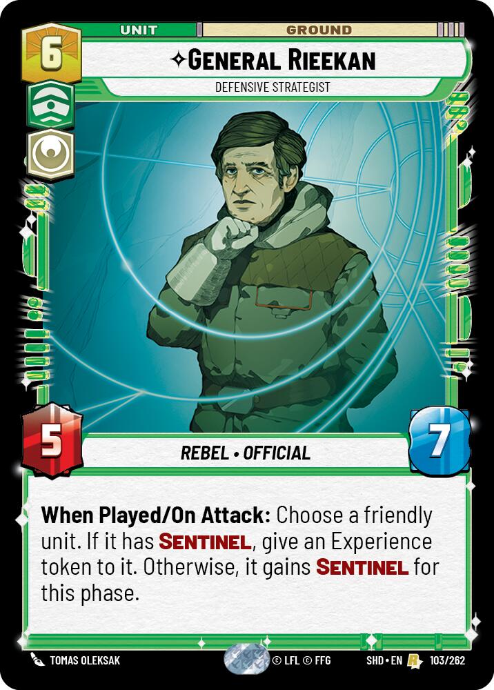 General Rieekan - Defensive Strategist (103/262) (103/262) [Shadows of the Galaxy] | Eastridge Sports Cards & Games