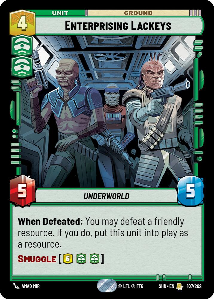 Enterprising Lackeys (107/262) (107/262) [Shadows of the Galaxy] | Eastridge Sports Cards & Games