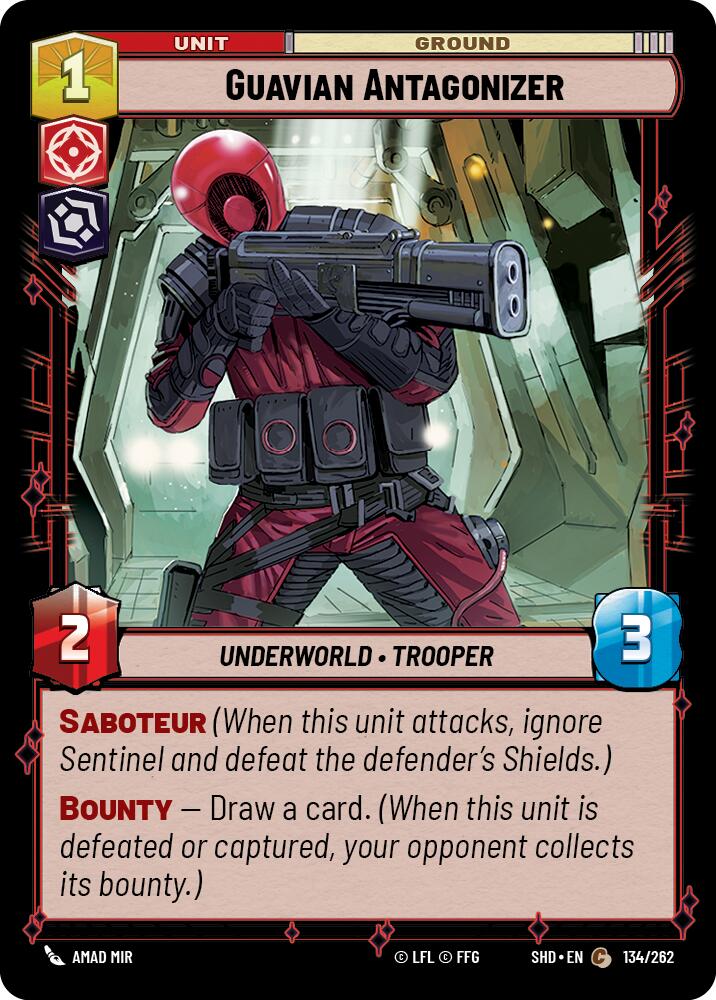 Guavian Antagonizer (134/262) (134/262) [Shadows of the Galaxy] | Eastridge Sports Cards & Games