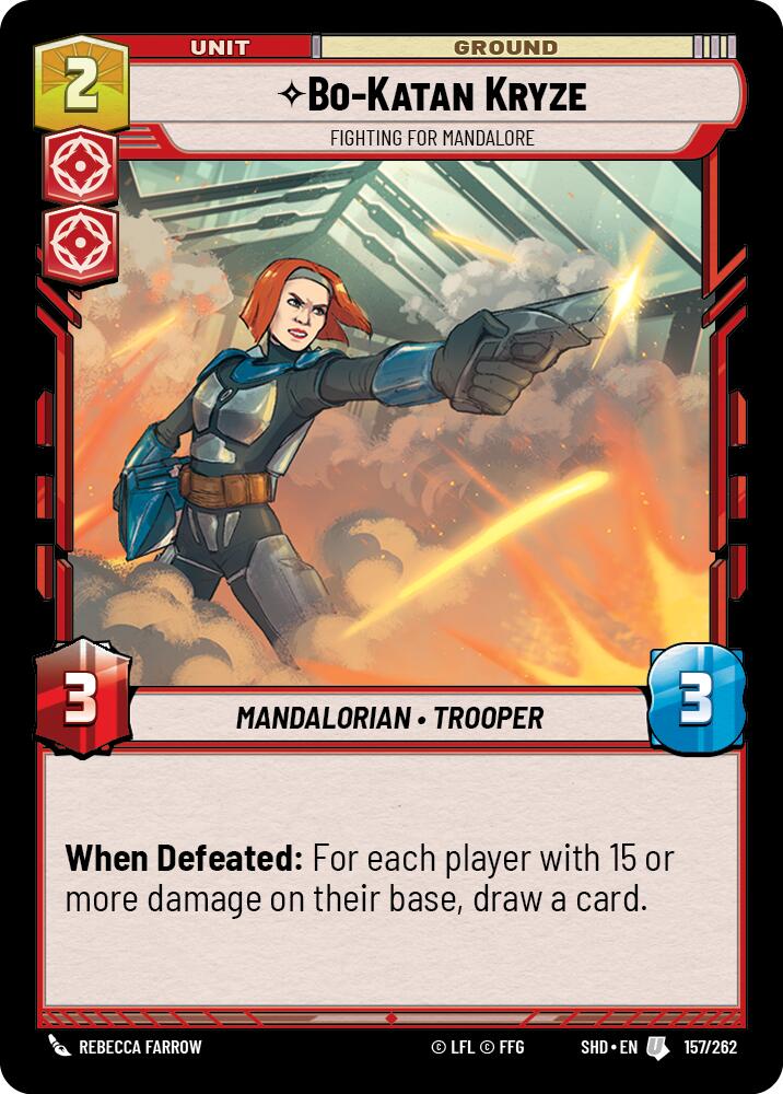 Bo-Katan Kryze - Fighting For Mandalore (157/262) (157/262) [Shadows of the Galaxy] | Eastridge Sports Cards & Games