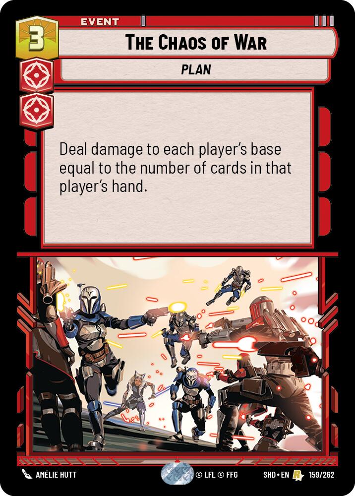 The Chaos of War (159/262) (159/262) [Shadows of the Galaxy] | Eastridge Sports Cards & Games