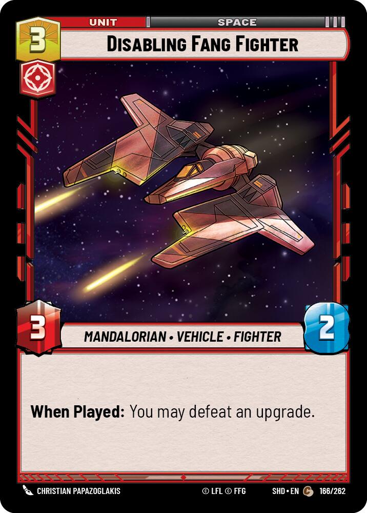 Disabling Fang Fighter (166/262) (166/262) [Shadows of the Galaxy] | Eastridge Sports Cards & Games