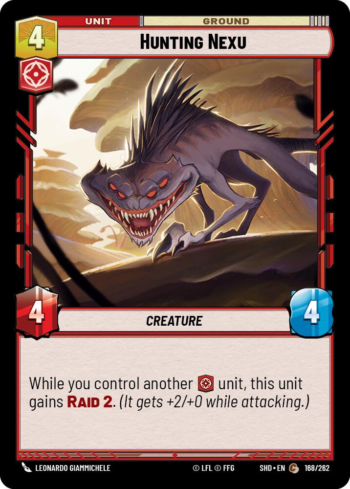 Hunting Nexu (168/262) (168/262) [Shadows of the Galaxy] | Eastridge Sports Cards & Games