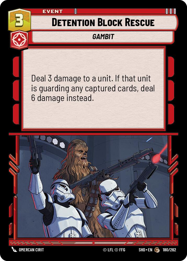 Detention Block Rescue (180/262) (180/262) [Shadows of the Galaxy] | Eastridge Sports Cards & Games